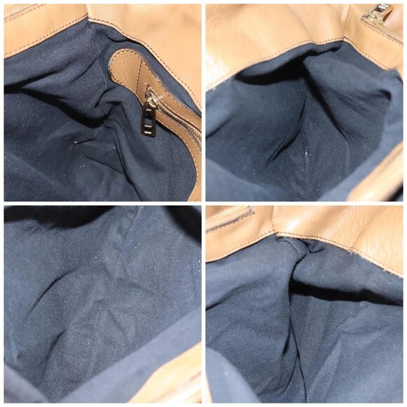 BURBERRY Nova Check Hand Bag Canvas 2way Beige Gold Auth - Picture 14 of 16